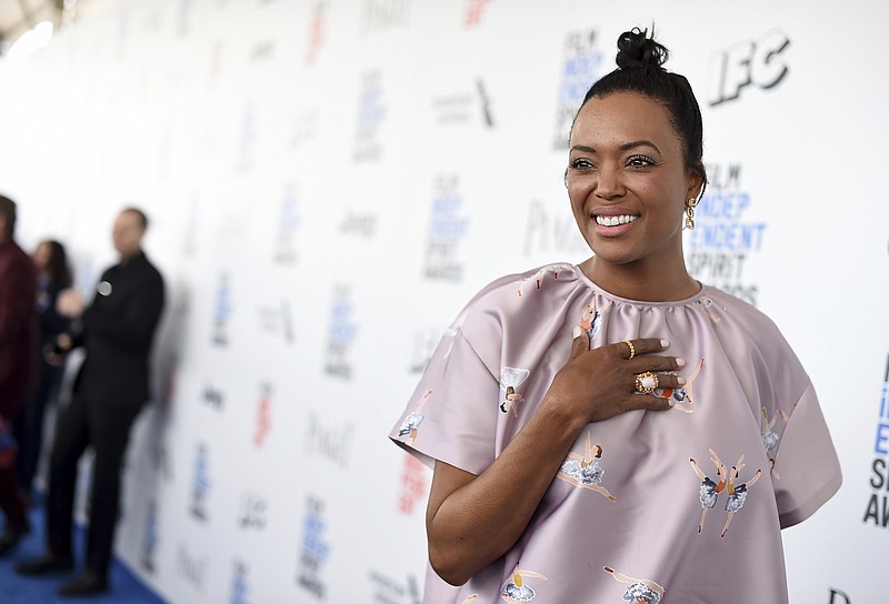 
              FILE - In this Saturday, Feb. 25, 2017, file photo, Aisha Tyler arrives at the Film Independent Spirit Awards in Santa Monica, Calif. The daytime TV show "The Talk" is losing Tyler, who announced on the air Thursday, June 15, that her increasingly busy career prompted the decision. (Photo by Jordan Strauss/Invision/AP, File)
            