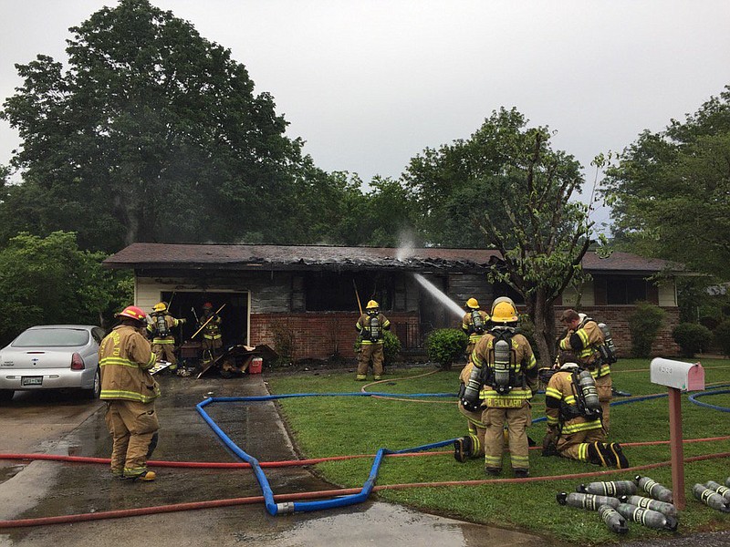 A firefighter and resident were injured in this fire on the 1200 block of Durham Drive. 