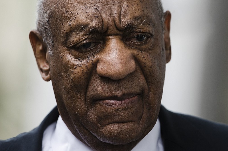 
              Bill Cosby arrives for his sexual assault trial at the Montgomery County Courthouse in Norristown, Pa., Saturday, June 17, 2017. (AP Photo/Matt Rourke)
            