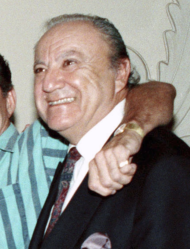 
              FILE - In this Oct. 4, 1990 file photo, Bill Dana appears in Beverly Hills, Calif.  Dana, a comedy writer and performer who won stardom in the 1950s and '60s with his character Jose Jimenez, has died. He died Thursday, June 15, 2017, at his home in Nashville, Tenn., according to Emerson College, his alma mater. He was 92. (AP Photo/Kevork Djansezian, File)
            