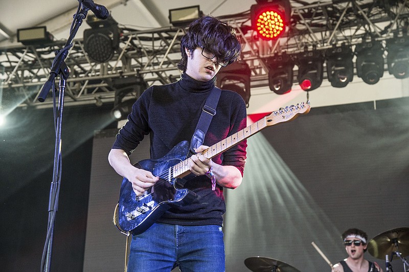 
              Will Toledo of Car Seat Headrest performs at the Bonnaroo Music and Arts Festival on Friday, June 9, 2017, in Manchester, Tenn. (Photo by Amy Harris/Invision/AP)
            