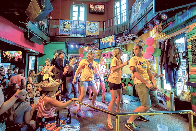 The Cats Meow is a sprawling two-level karaoke bar in New Orleans. (David Punch via The New York Times)