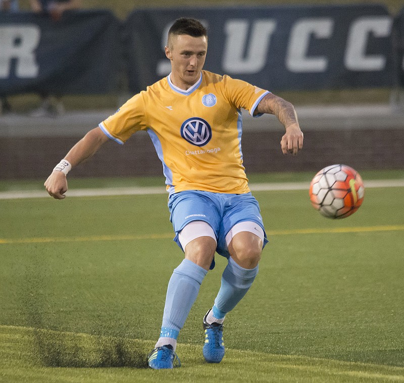 Jon Finlay of Liverpool, England, is one of 13 British players on the Chattanooga Football Club roster. The CFC take on the Carolina United on Saturday, June 24, and the Memphis City Football Club on Wednesday, June 28. Both games are at 7:30 p.m. in Finley Stadium. Tickets start at $7.25. For more information: www.chattanoogafc.com.