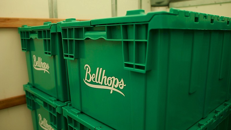 Starting in Atlanta, Bellhops is launching a pilot program to replace cardboard boxes with IKEA's giant plastic, reusable bags and Bellhops bins to offer a more eco-friendly approach to moving.
