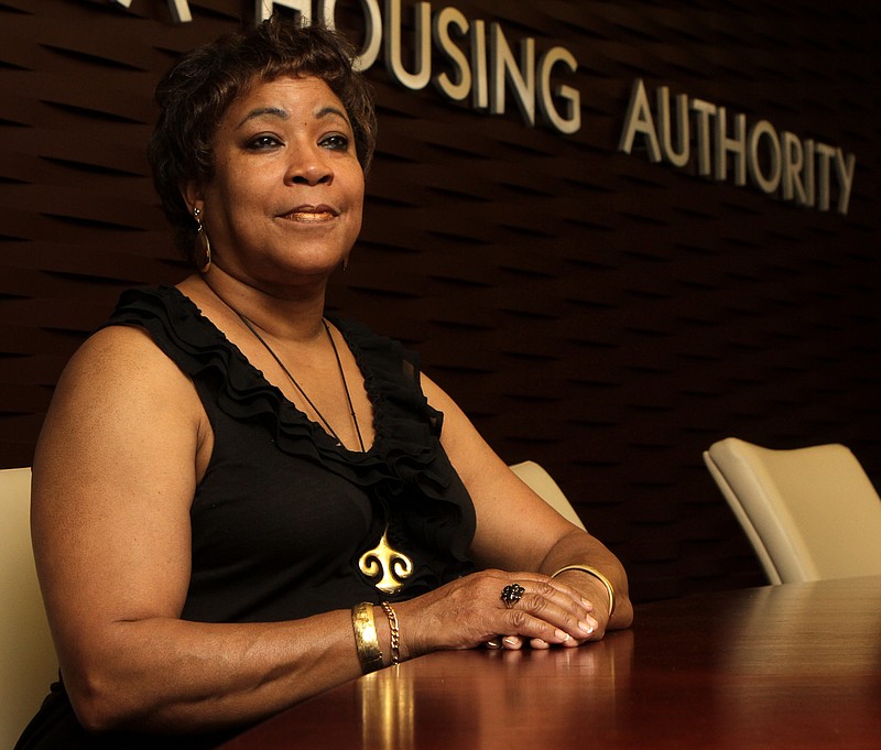 Valerie Brown is founder of the Sound Money And Rental Tools program, which has helped more than 100 people find housing in five years. Classes were held at the Chattanooga Housing Authority.