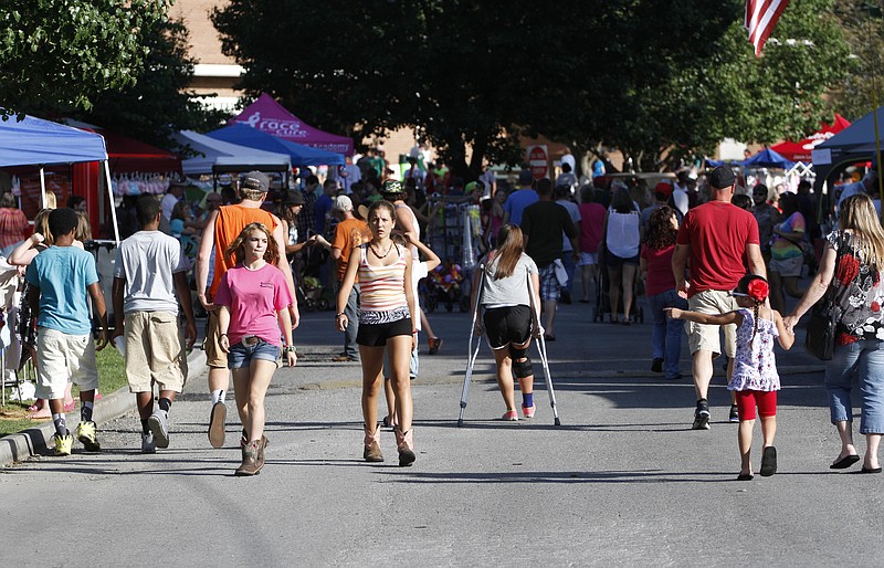 Events such as LaFayette's Freedom Festival, seen here in 2013, will have their details and information catalogued on the OneWalker app for users to keep track of.