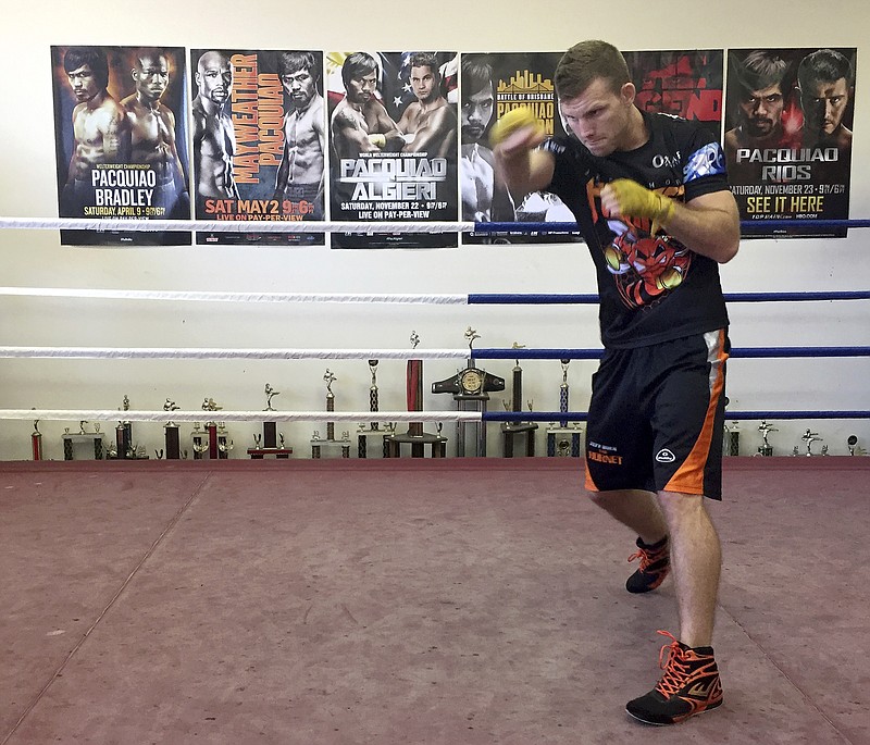 Australian boxer and WBO welterweight champion Jeff Horn and his