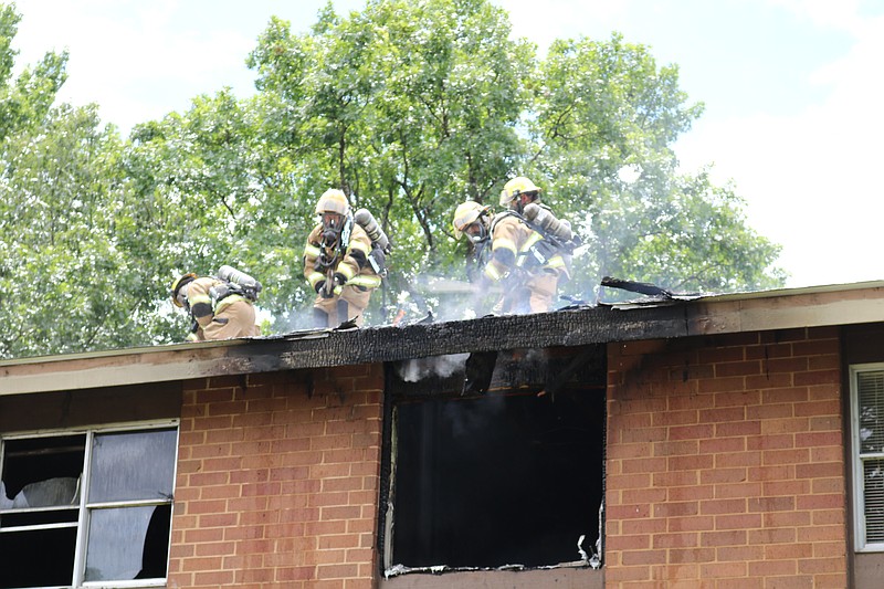 The Chattanooga Fire Department responded to a fire today, July 27, at  Bayberry Apartments at 2300 Windsor Street. (Photo by Bruce Garner/Chattanooga Fire Department)