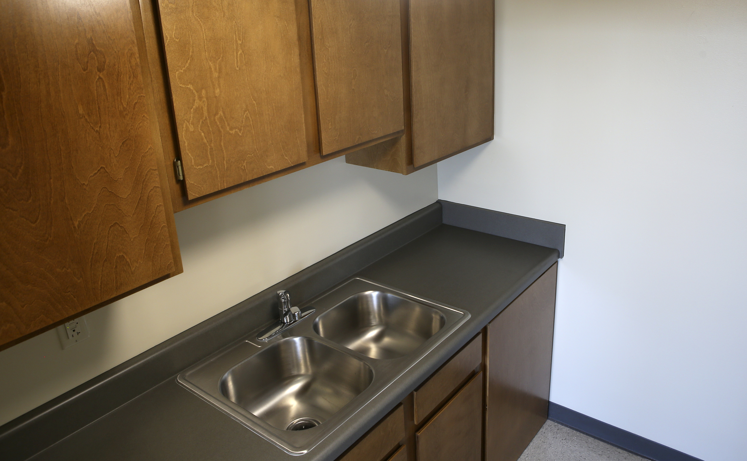 The kitchen in a renovated unit at Boynton Terrace Apartments on Wednesday, June 28, in Chattanooga, Tenn.