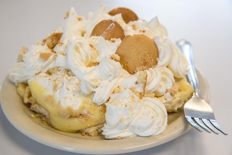 Banana pudding at Track's End. (Photo by Mark Gilliland)