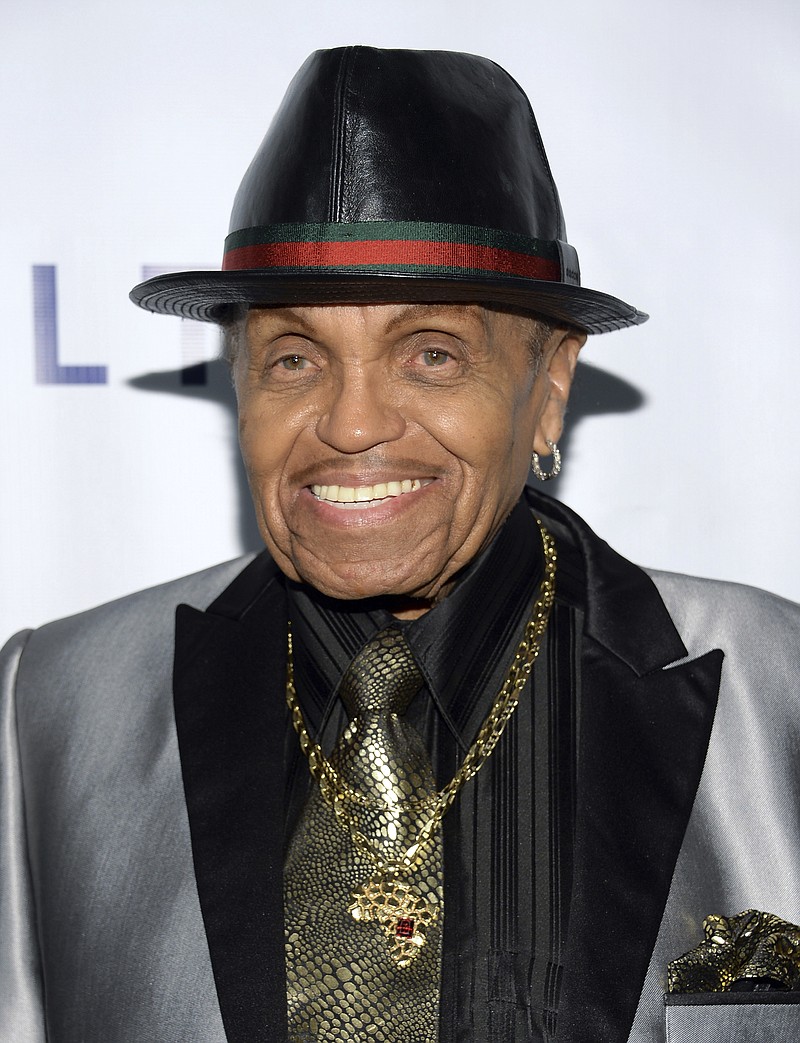 
              File-This Oct. 7, 2014, file photo shows Joe Jackson attending The Friars Foundation Gala at The Waldorf-Astoria Hotel in New York. Las Vegas police said Friday the Jackson family patriarch was riding as a passenger in a car when it was hit by another vehicle that was attempting to make a left-hand turn.
The crash west of the Strip happened just after 11 a.m. Friday, June 30, 2017.
The 88-year-old was taken to University Medical Center for observation after complaining of injury. (Photo by Evan Agostini/Invision/AP, File)
            