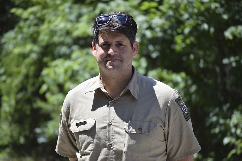 Cloudland Canyon State Park manager Brad Gibson shown here on June 27, 2017, started working at his post on June 1. Gibson hails from Miami, Fla., where spent most of his life and career. His new job on the mountain is a welcome change of scenery, he says.

