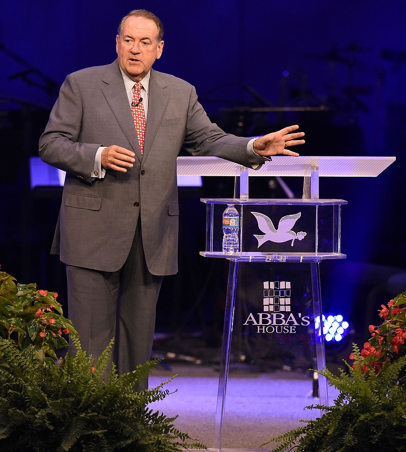 Former Pastor and Governor of Arkansas Mike Huckabee spoke at Abba's House, in Hixson, on All American Day on July 2, 2017.  