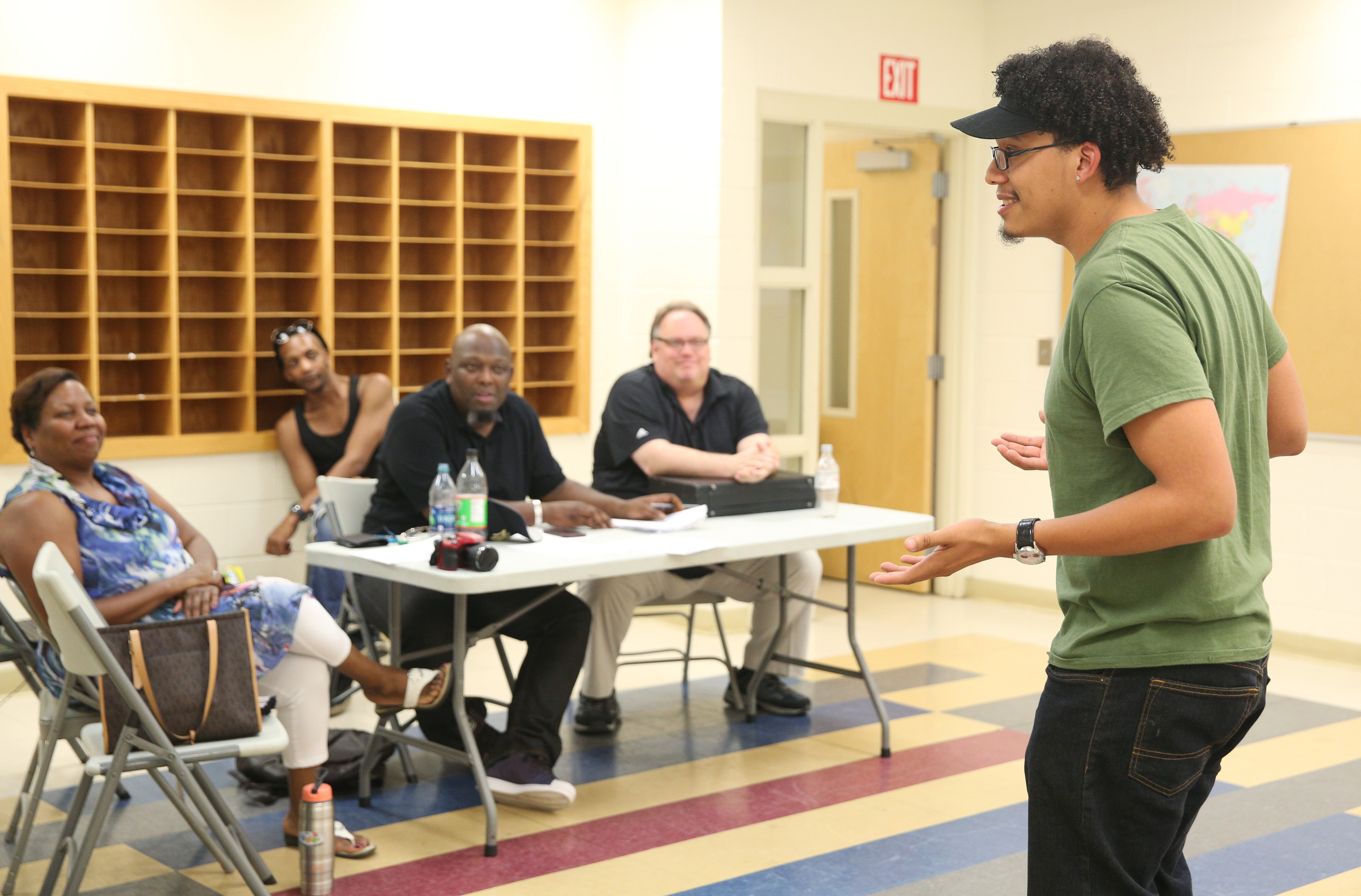 Anthony Zermeno talks about why he decided to audition for The Wiz Monday, June 26, 2017, at the South Chattanooga Recreation Center in Chattanooga, Tenn. Those who auditioned Monday will be receiving call-backs later this week to find out if they made it to the next round of their auditions.