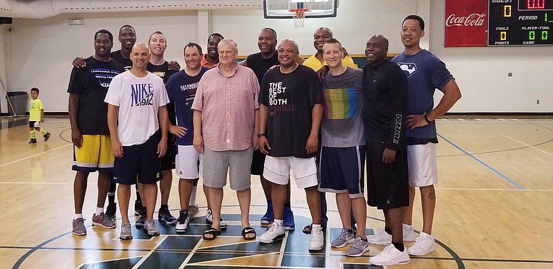 Several members of the 1996-97 UTC men's basketball team and their coach, Mack McCarthy, held a reunion in Chattanooga this weekend. After a reception Friday night, they hit the court at Notre Dame High School on Saturday morning and stirred memories of their Sweet 16 run in the NCAA tournament that included victories against Georgia and Illinois.