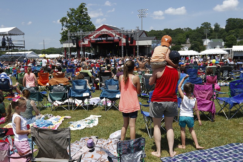 Fans gather for Jfest at Camp Jordan Park on Saturday, May 20, 2017, in East Ridge. Though Camp Jordan has received much of the Parks and Recreation Department's attention in the past, officials are looking for ways to improve recreation offerings for the rest of the town.