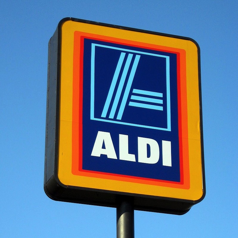 An Aldi sign is shown in this file photo.