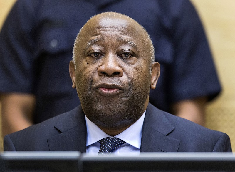 
              FILE - In this Feb. 19, 2013 file photo former Ivory Coast President Laurent Gbagbo attends a confirmation of charges hearing at the International Criminal Court (ICC) in The Hague, Netherlands.  The 72-year-old Gbagbo has been in the court’s custody since late 2011 and had sought release while his trial continues Wednesday, July 19, 2017. (AP Photo/Michael Kooren, Pool, File)
            