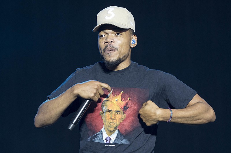 
              FILE - In this July 7, 2017 file photo, Chance the Rapper performs on stage at the Wireless Festival in Finsbury Park, London.  Police in Connecticut say more than 90 people were hospitalized during a concert featuring Chance the Rapper.
Hartford Deputy Chief Brian Foley said Saturday, July 22  that officers made 50 underage drinking referrals Friday at Hot 93.7’s Hot Jam concert at Xfinity Theatre. Most of those charged were issued a summons to appear in court. Several other arrests were made throughout the evening.(Photo by Joel Ryan/Invision/AP)
            