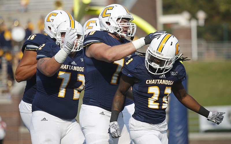 Richardre Bagley, right, is the only UTC player with experience returning kicks who is back this season.