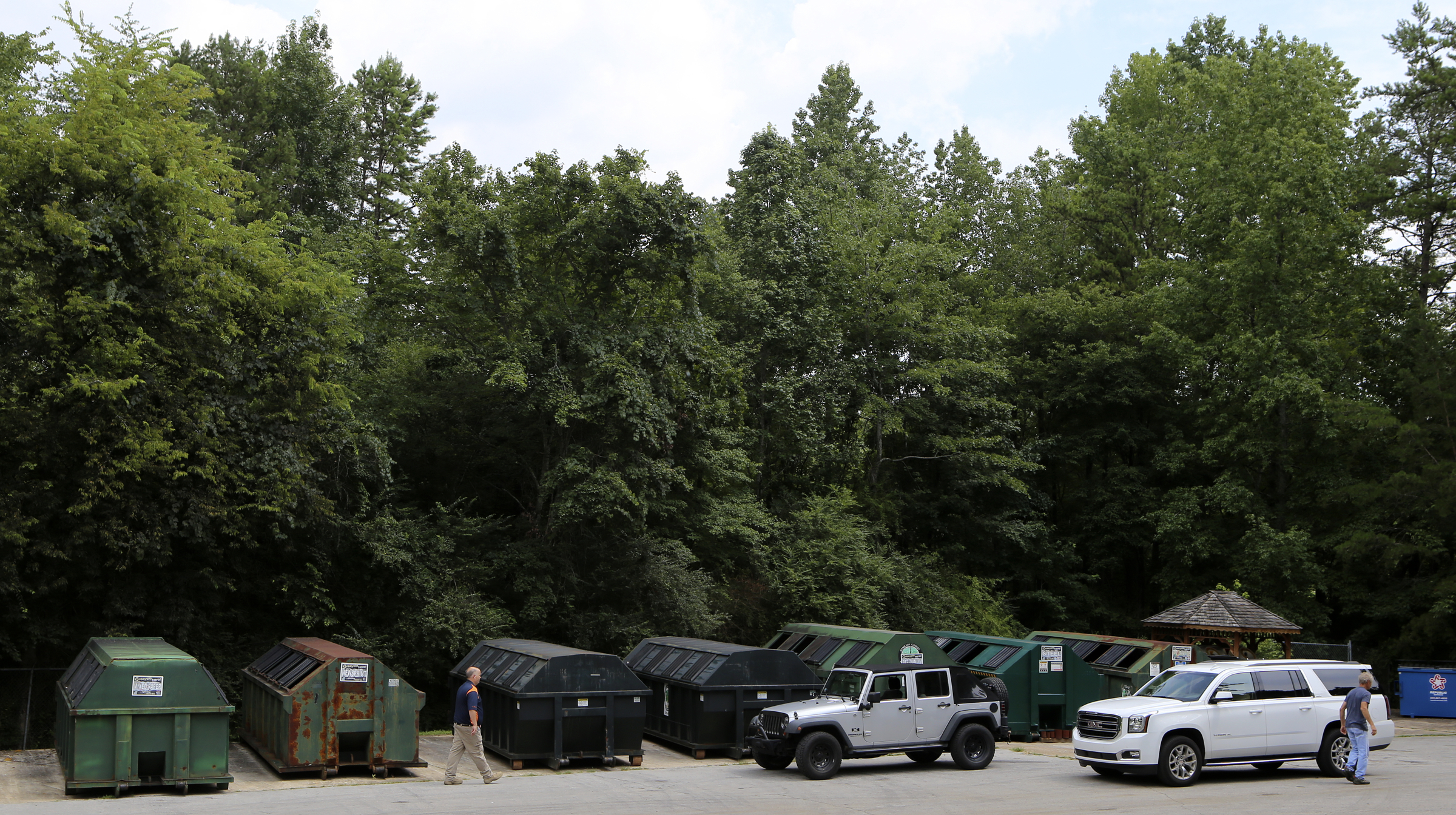 The Sequoyah Recycling Center is seen on Thursday, July 20, in Soddy-Daisy, Tenn. The Sequoyah Transfer Station located next to the county-run recycling center is closing permanently, however, the recycling center will stay open.