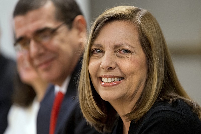 
              FILE - In this May 21, 2015, file photo, Josefina Vidal, Director General of the U.S. Division of the Ministry of Foreign Affairs, attends the fourth round of talks to re-establish diplomatic relations between the United States and Cuba, at the State Department, in Washington. Cuban officials said on Sunday, July 23 2017, that Vidal, the public face of Cuba's diplomatic opening to the United States will leave her post to become ambassador to Canada. (AP Photo/Jacquelyn Martin, File)
            