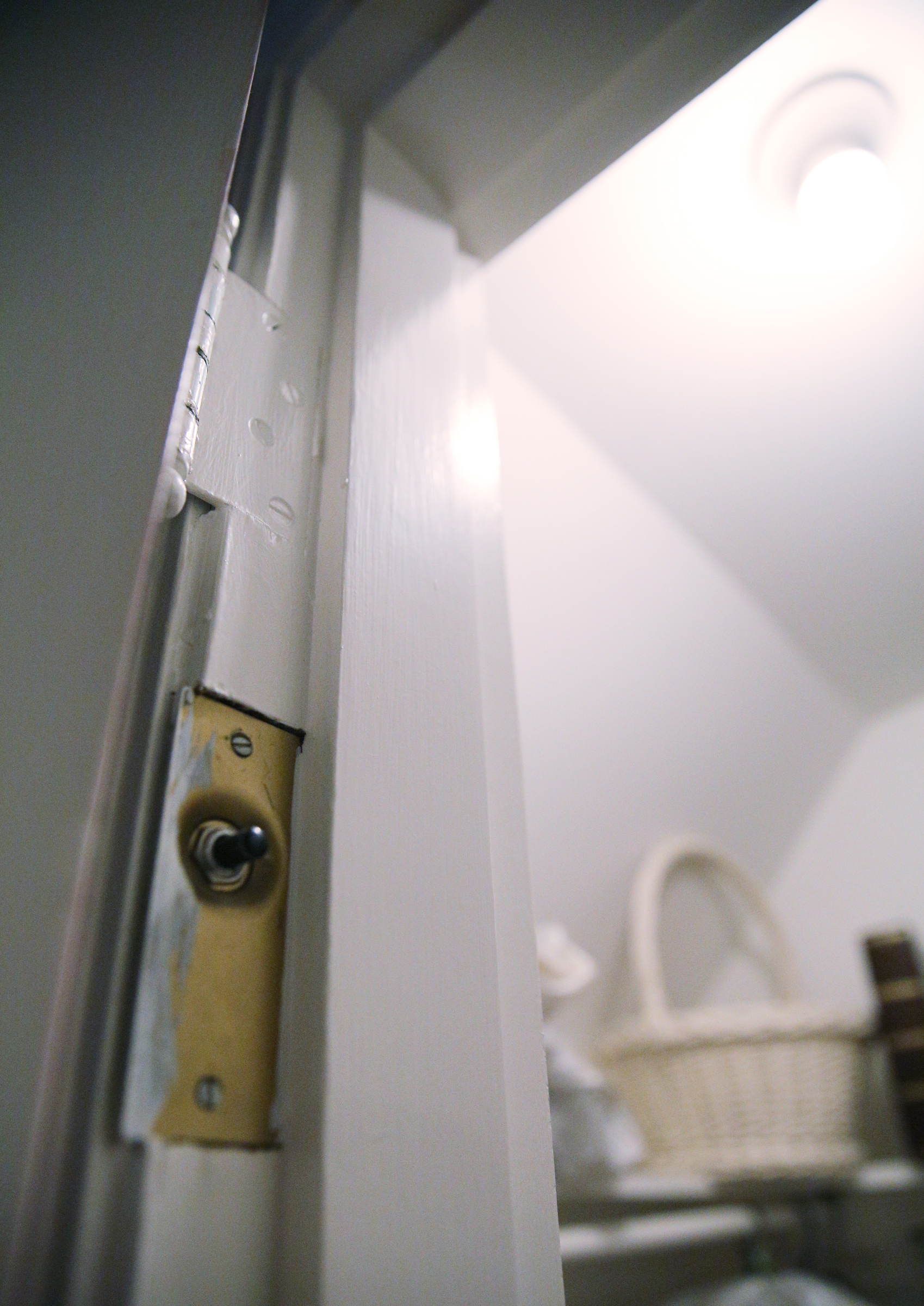 Buttons inside the closets turn on lights when the doors are opened Wednesday, July 12, 2017, at Barbara Blake's home on Sunset Road in Chattanooga, Tenn. The feature is original to what is known as