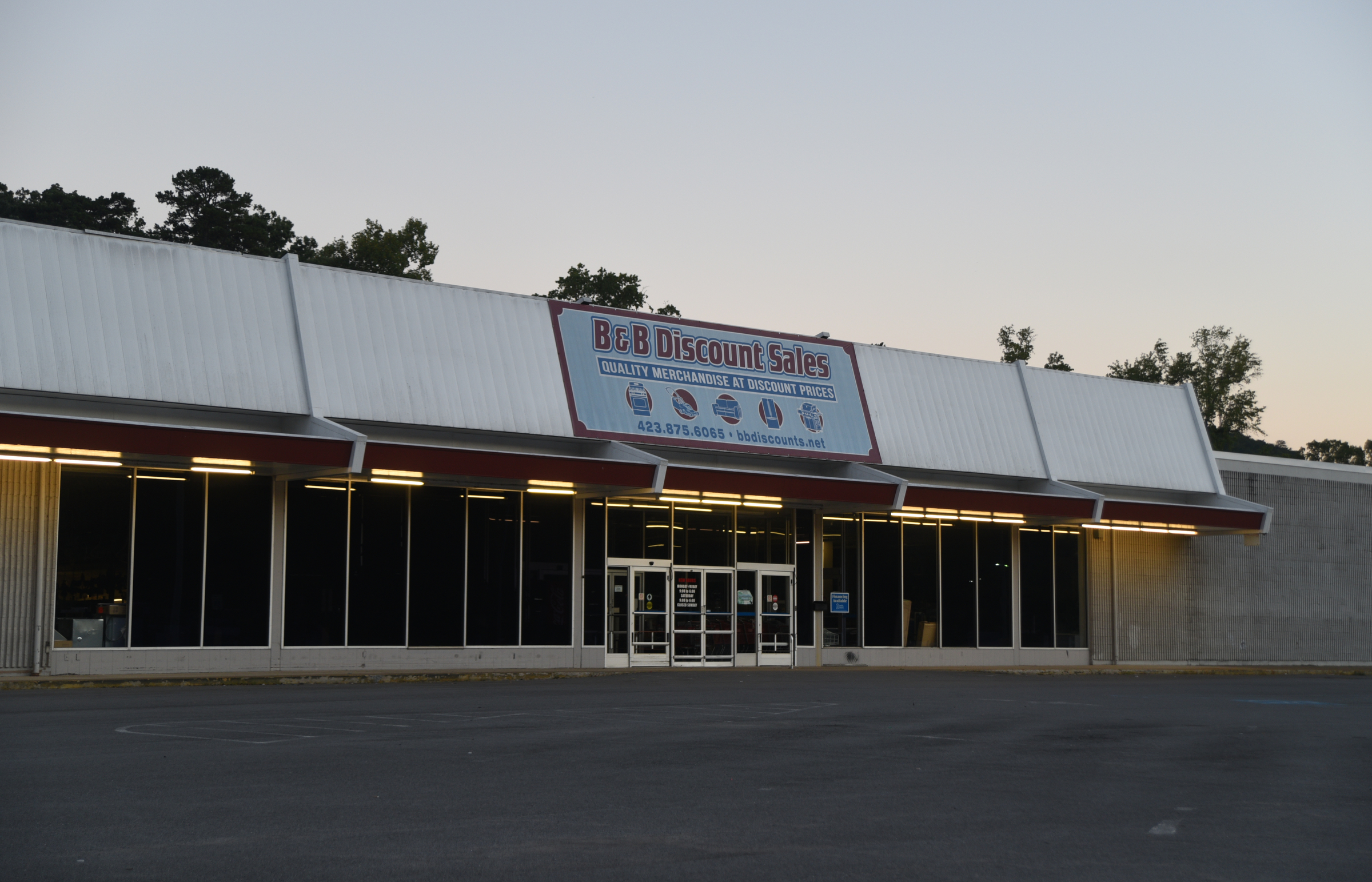 A discount store occupies the former Kmart building off of Signal Mountain Road.