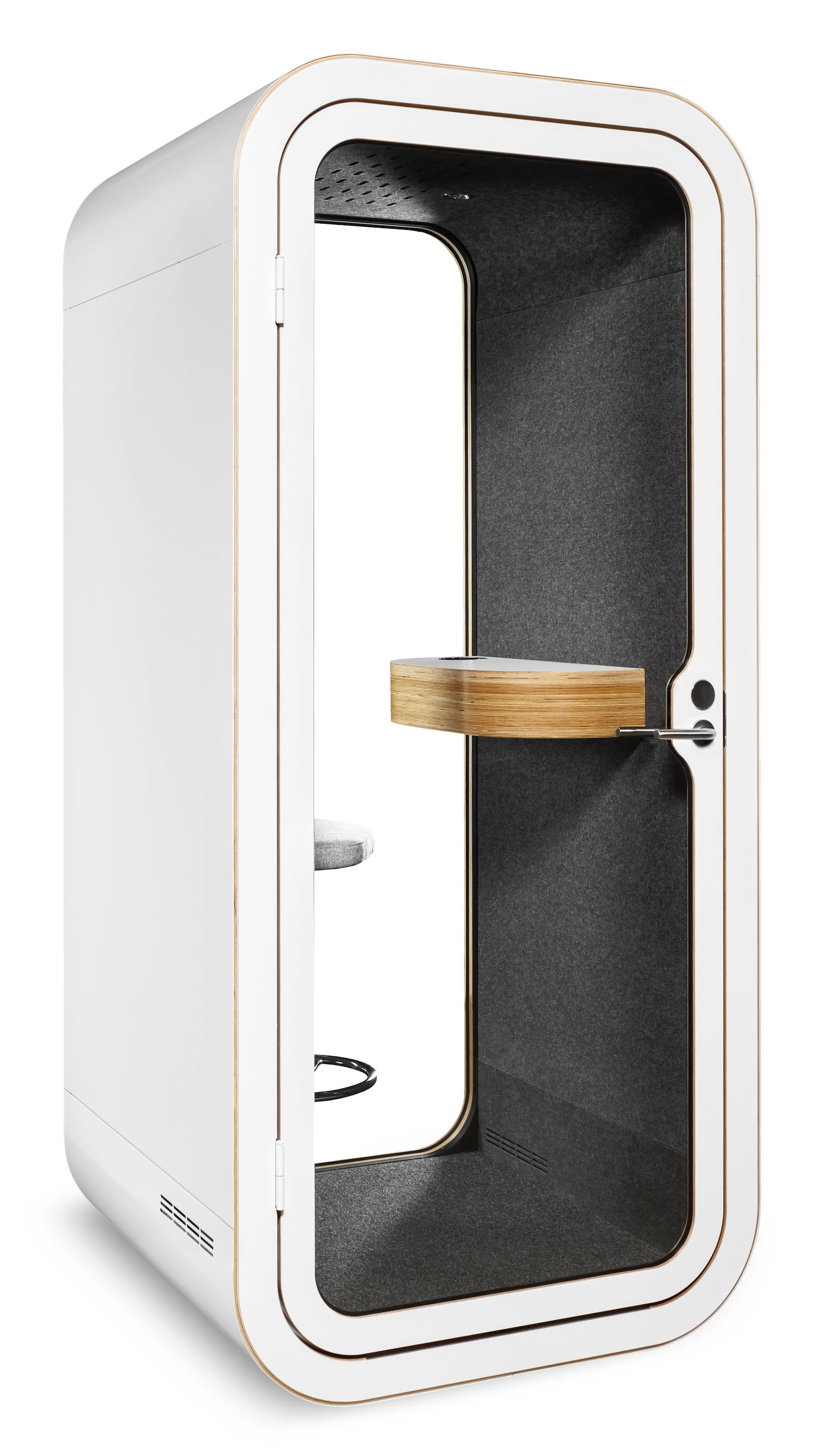 The Finnish-made Framery O phone booth.
