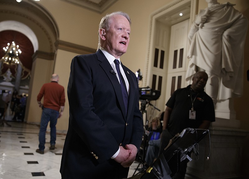 
              FILE - In this March 24, 2017, file photo, Rep. Leonard Lance, R-N.J., is interviewed on Capitol Hill in Washington. Republicans aren’t usually big on raising taxes, but they’re really eager to eliminate the federal deduction for state and local taxes and a look at the states that benefit the most from the tax break helps explain it _ they are all Democratic strongholds. New York, Connecticut, New Jersey and California top the list of states where taxpayers get the biggest deductions. “If we’re going to have a discussion about who is subsidizing whom, it must be across the board. It can’t be just one provision,” said Lance. (AP Photo/J. Scott Applewhite, File)
            