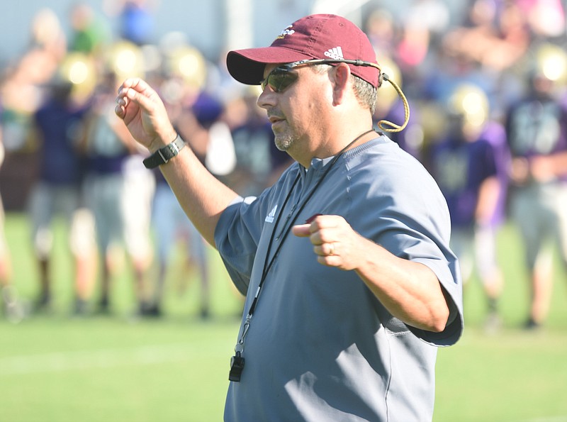 Coach Bob Ateca and his Grace Academy football team have four Division II-A East road games this season that will cover more than 900 miles in round trips.