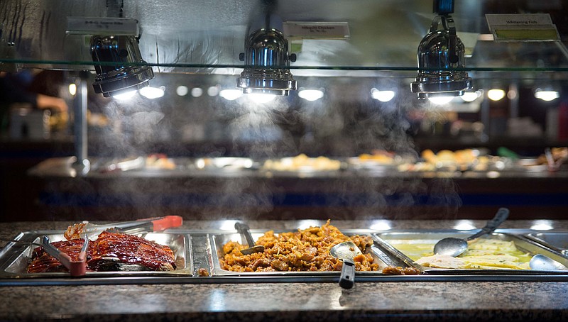 BBQ dose ribs, hibachi chicken and whitening fish