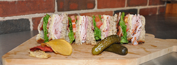The open club "sammich" at Caféon the Park. (Photo by Mark Gilliland)