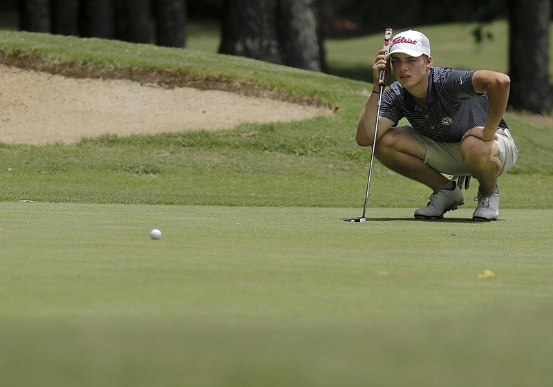 Ben Rebne, shown during the 2015 Tennessee Junior Amateur Championship at Cleveland Country Club, won the Chattanooga Men's Metro golf tournament last year at Council Fire. This year's Metro starts today at Black Creek Club.