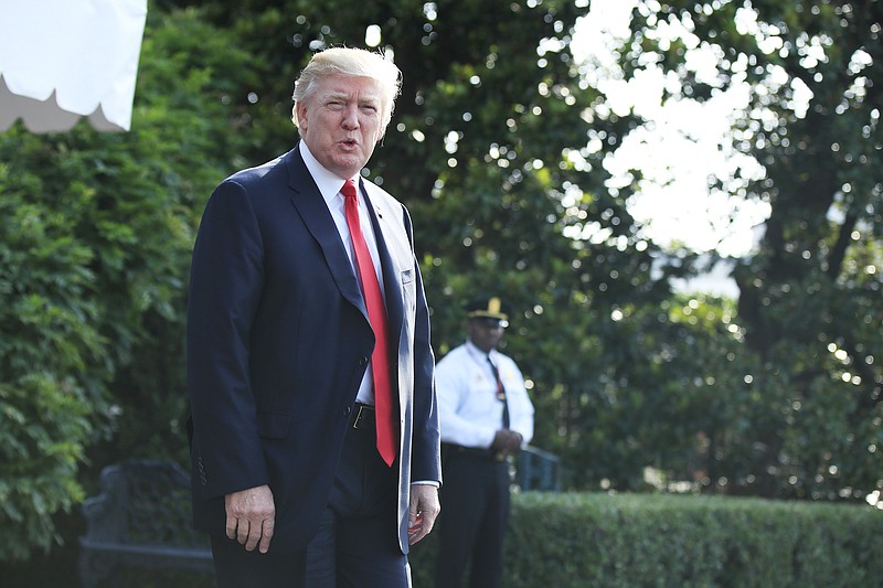 President Donald Trump, leaves the White House in Washington recently. (AP Photo/Manuel Balce Ceneta)