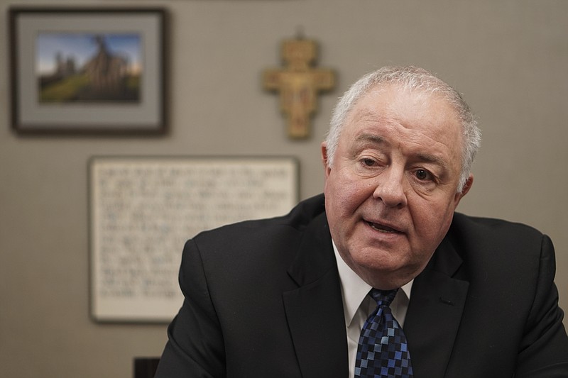 Staff Photo by Dan Henry / The Chattanooga Times Free Press- 3/31/16. CEO of CHI Memorial Hospital Larry Schumacher speaks about his new position at the Chattanooga hospital on Thursday, March 31, 2016. 