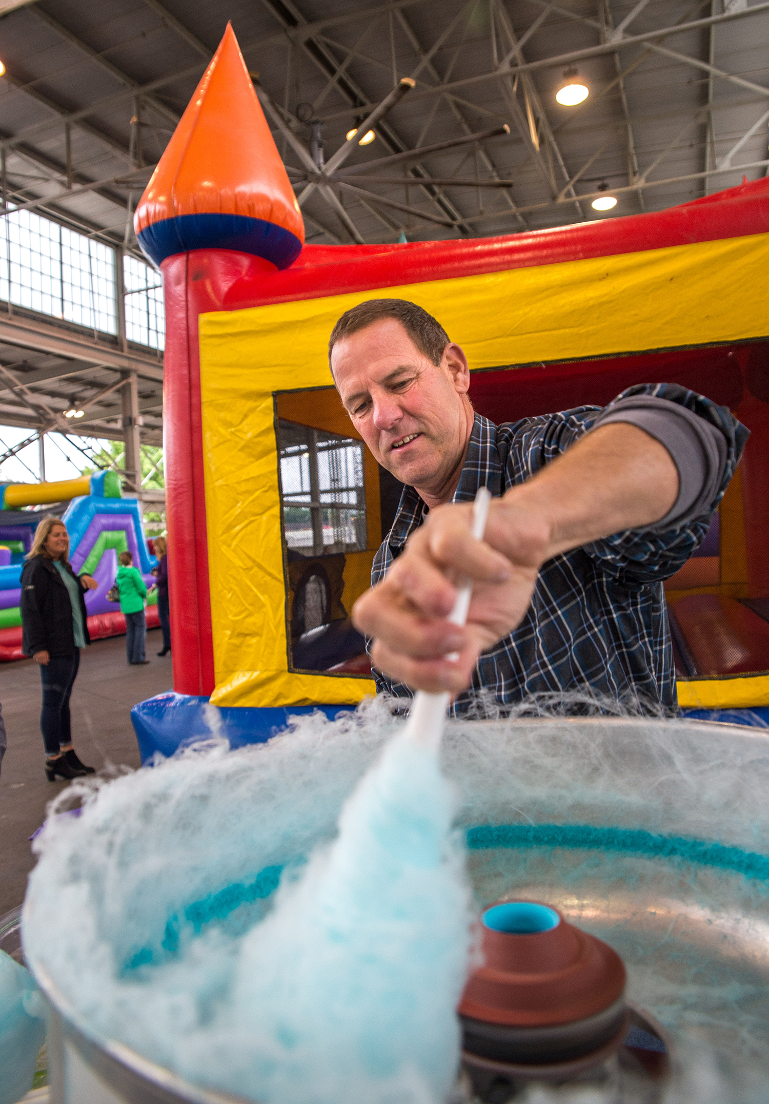 J.D. Kyzer making cotton candy