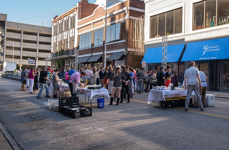 The Scenic Supper Club was held in the 700 block of Cherry St.