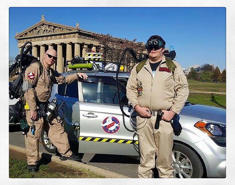 The Tennessee Ghostbusters drive vehicles dubbed Soul Collector and Ugly Spud, which are fashioned after the Ecto-1 driven in "Ghostbusters."