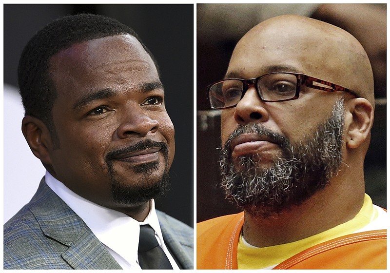 
              This combination photo shows director F. Gary Gray at "The Fate of the Furious" in New York on April 8, 2017, left, and Death Row Records co-founder Marion Hugh "Suge" Knight in a Los Angeles courtroom on  July 7, 2015. " Knight pleaded not guilty Thursday, Aug. 3, 2017, to allegations that he threatened to kill or seriously injure the Gray, who directed the film "Straight Outta Compton." (AP Photo/File)
            