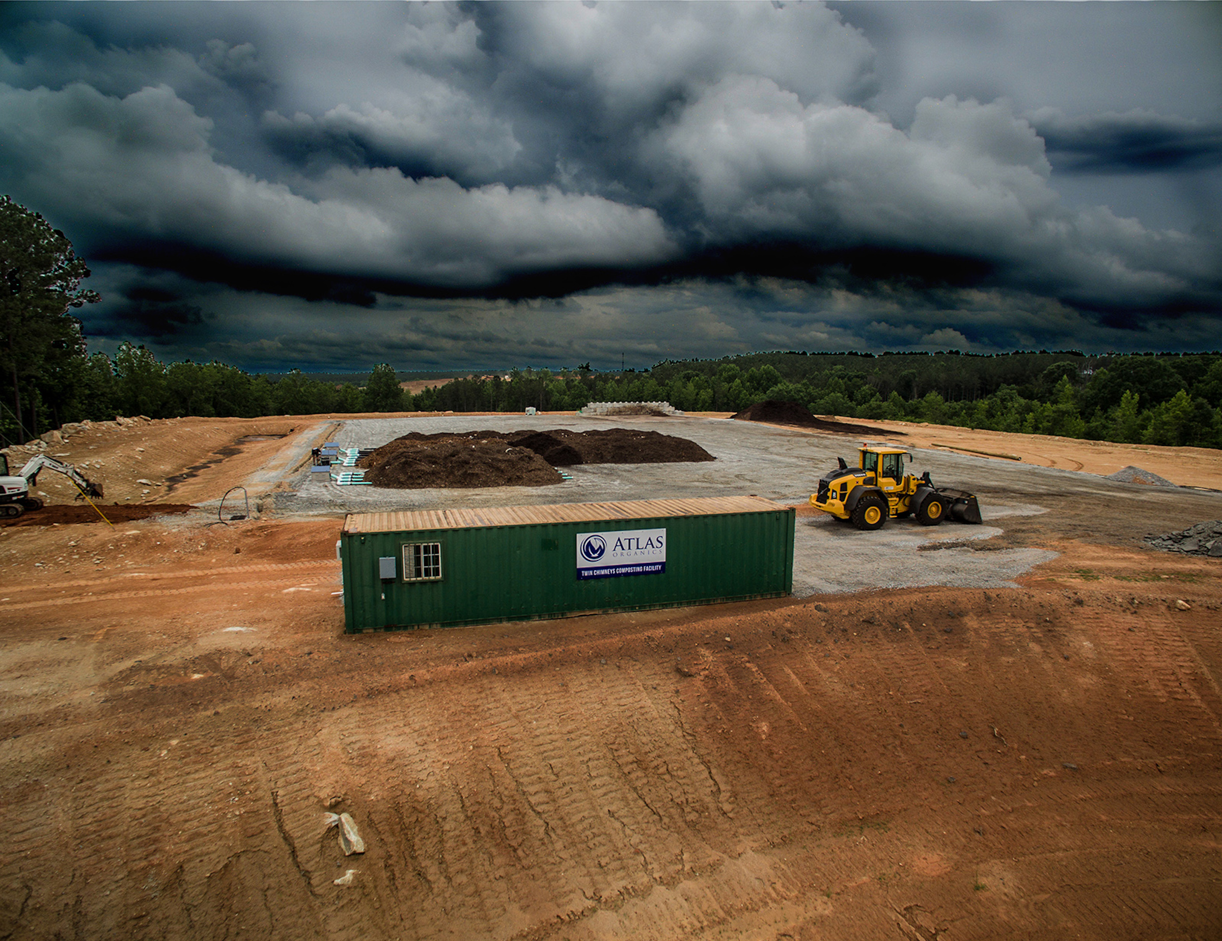 The Atlas Organics processing facility at the Twin Chimneys Landfill in Greenville, S.C.