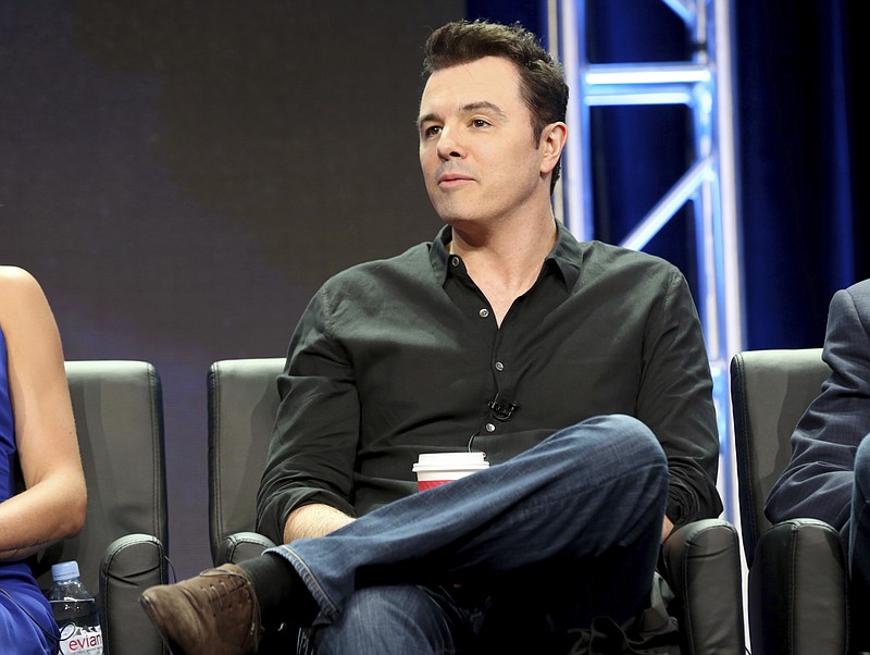 
              Seth MacFarlane participates in the "The Orville" panel during the FOX Television Critics Association Summer Press Tour at the Beverly Hilton on Tuesday, Aug. 8, 2017, in Beverly Hills, Calif. (Photo by Willy Sanjuan/Invision/AP)
            