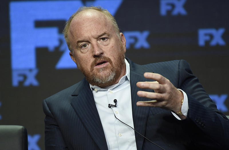 
              FILE- In this Aug. 9, 2017, file photo, Louis C.K., co-creator/writer/executive producer, participates in the "Better Things" panel during the FX Television Critics Association Summer Press Tour at the Beverly Hilton in Beverly Hills, Calif. Louis C.K. has quietly shot a black-and-white 35mm film that he will premiere at the Toronto International Film Festival. Festival organizers on Tuesday, Aug. 15, 2017, announced additions to Toronto’s lineup. C.K.’s film “I Love You, Daddy” will be unveiled at the early September festival. (Photo by Chris Pizzello/Invision/AP, File)
            