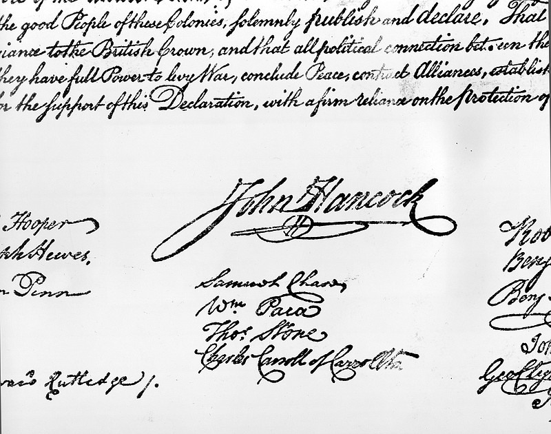 Is the Declaration of Independence, which had 41 slave holders among its 56 signatories, in peril from those who would cleanse the country of its slave-holding past?