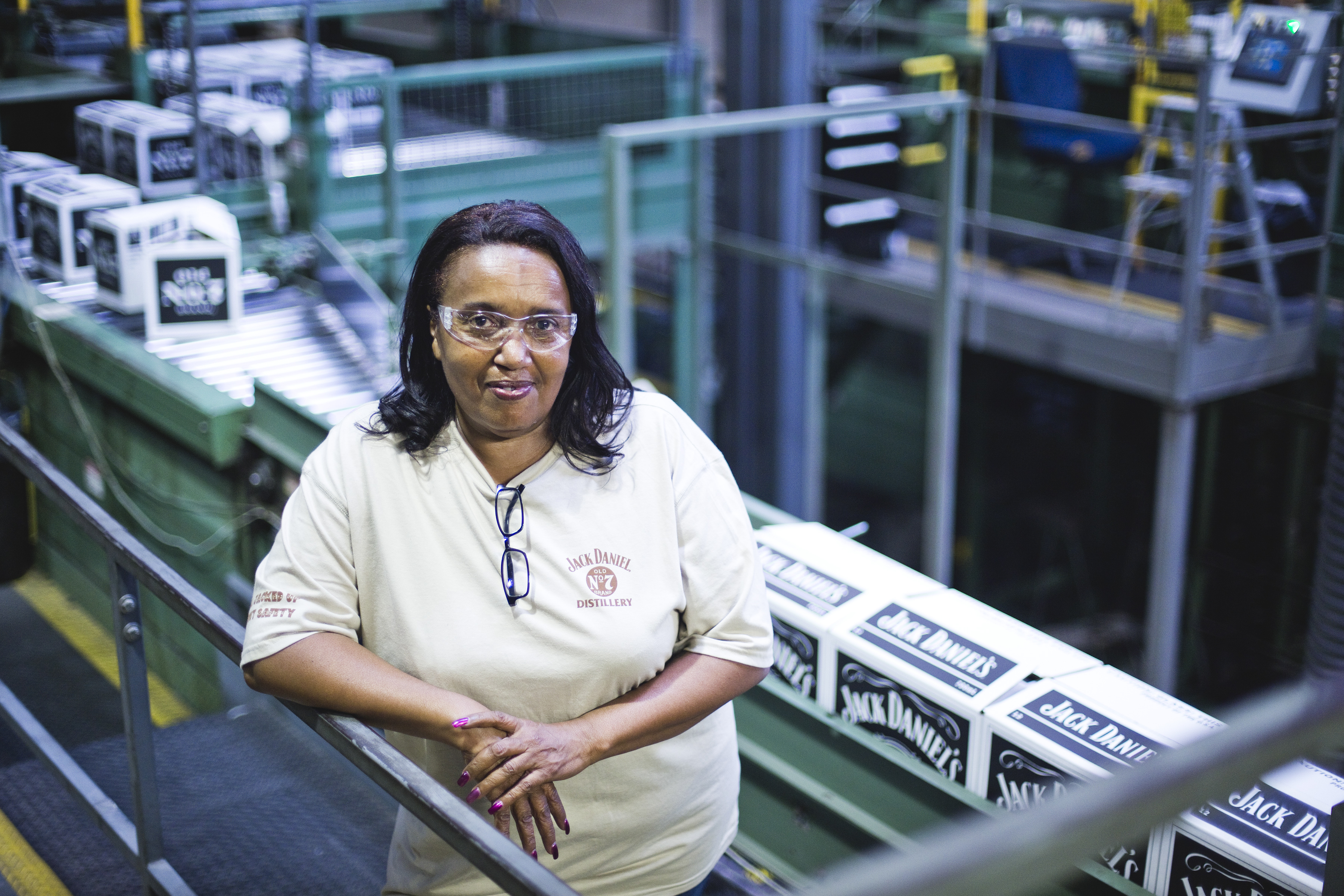 Debbie Ann Eady-Staples, who works at Jack Daniel's and is a great-great-granddaughter of Nearest Green, a slave who mentored Jack Daniel's whiskey-making in the 1880s, at the distillery in Lynchburg, Tenn., June 21, 2017. Jack Daniel's whiskey owner Brown-Forman now officially recognizes Green as the liquor's first master distiller. (Nathan Morgan/The New York Times)
