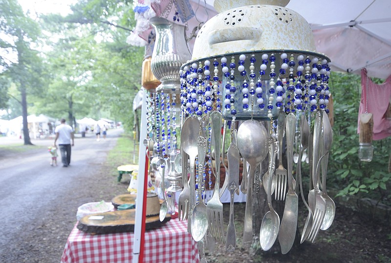 Explore booths full of handmade crafts at JulyFest Art and Music Festival.