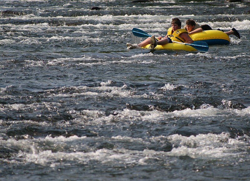 The Hiawassee River offers an inviting kayaking and canoe escape from the heat of the Southern summer.