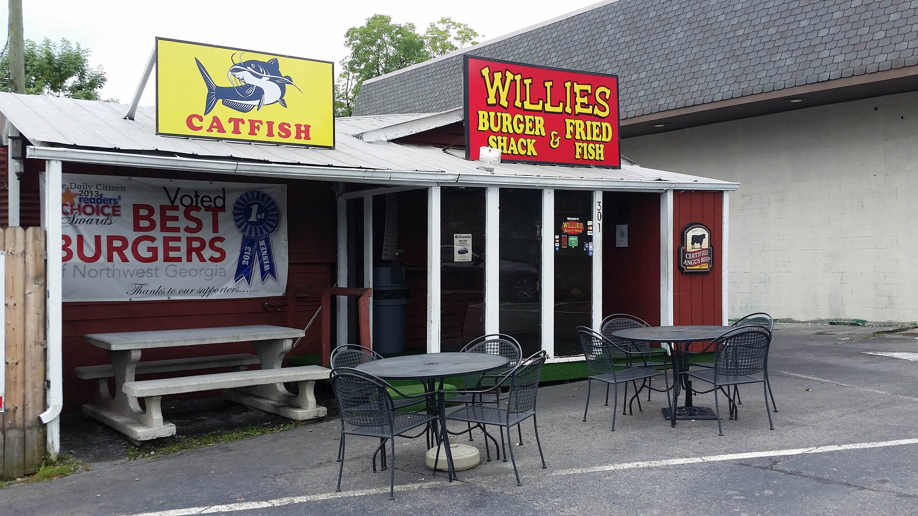 Willie's is known for its giant sandwiches and burgers.