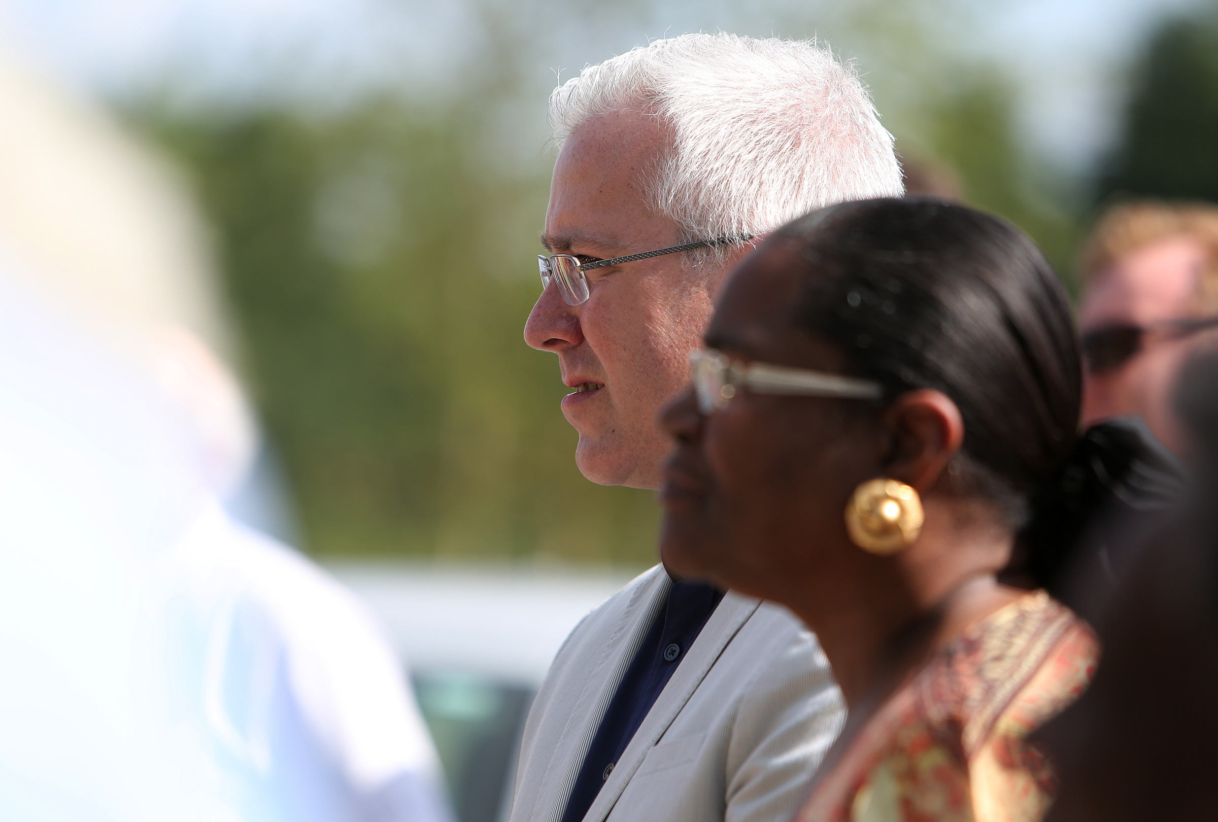 Former councilman Chris Anderson was in attendance Wednesday, Aug. 23, 2017, during the ribbon cutting ceremony for the Southside Community Park in Chattanooga, Tenn. Anderson served as the Southsideճ councilman until this spring and worked to help bring the park to fruition.