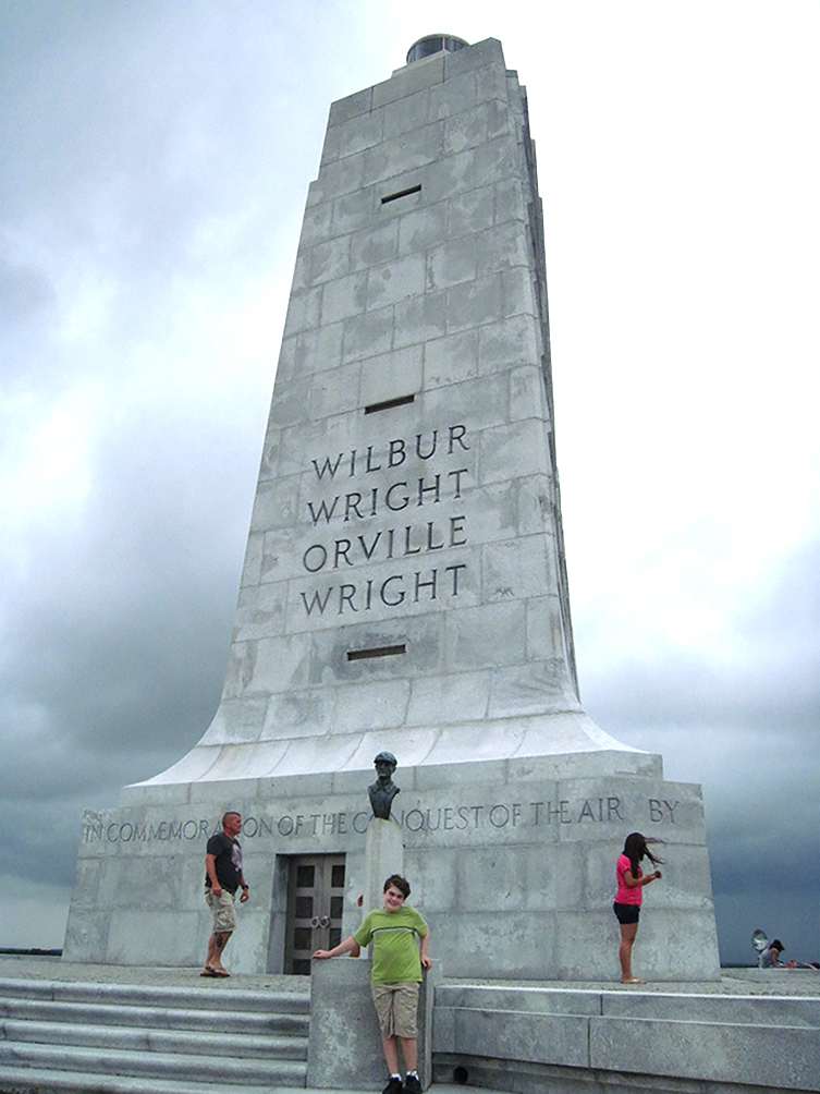 The Wright Brothers National Memorial, commemorating their famous first flight, is located a few miles north of Jockey's Ridge State Park.